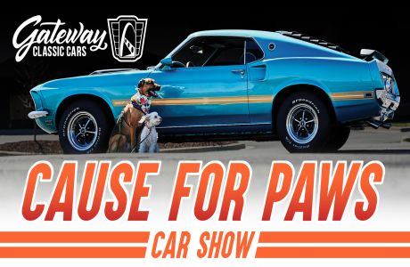 Cause for Paws at Caffeine and Chrome, Gateway Classic Cars of Houston, Houston, Texas, United States