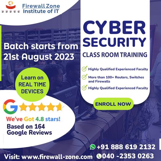 Our Cyber Security Training In Hyderabad at Firewall Zone, Online Event