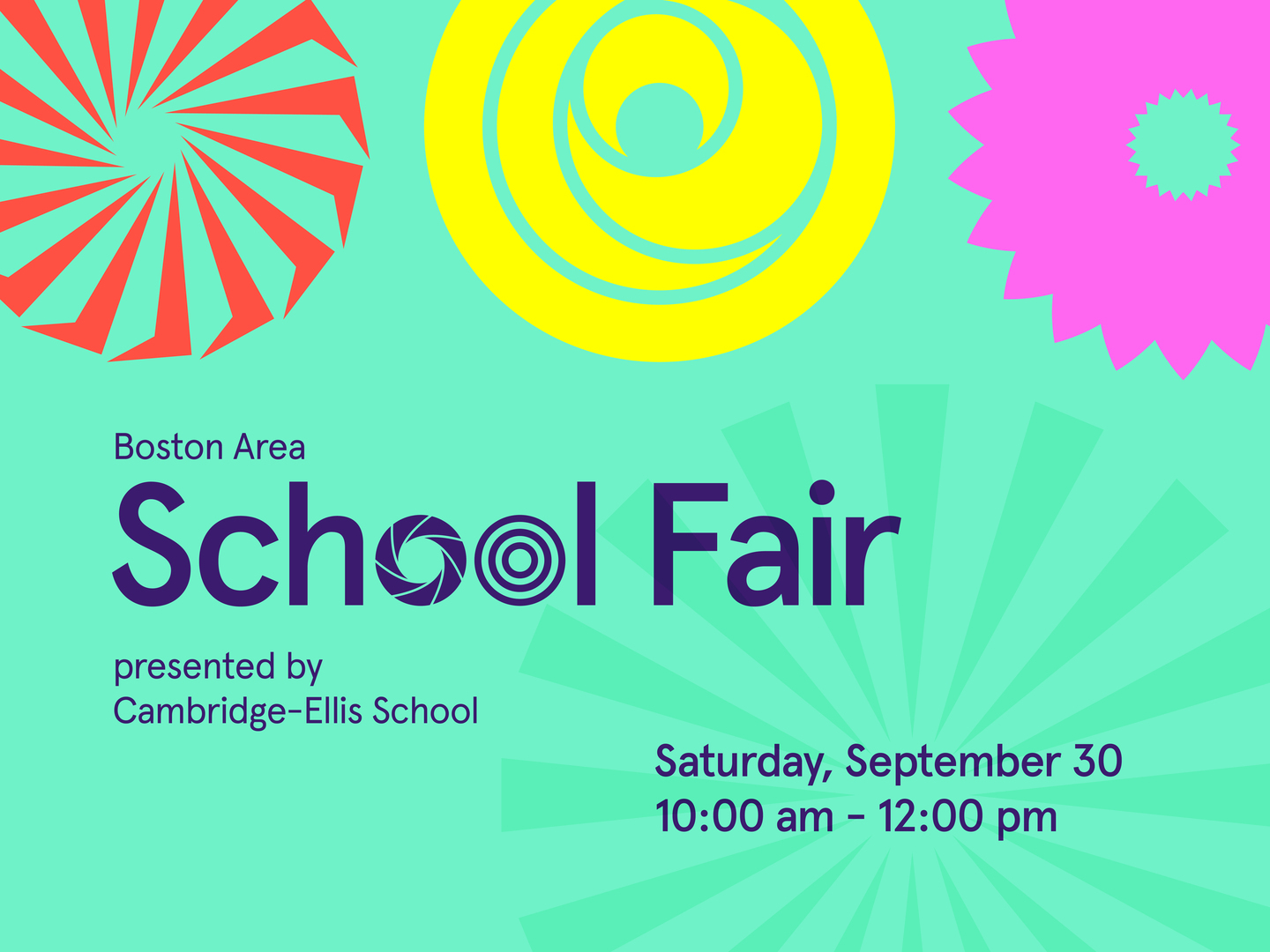 Boston Area School Fair, presented by Cambridge-Ellis School, Cambridge, Massachusetts, United States
