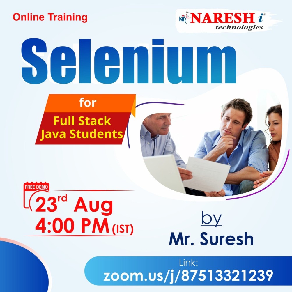 Best Selenium Online Training Institute In Hyderabad  | NareshIT, Online Event