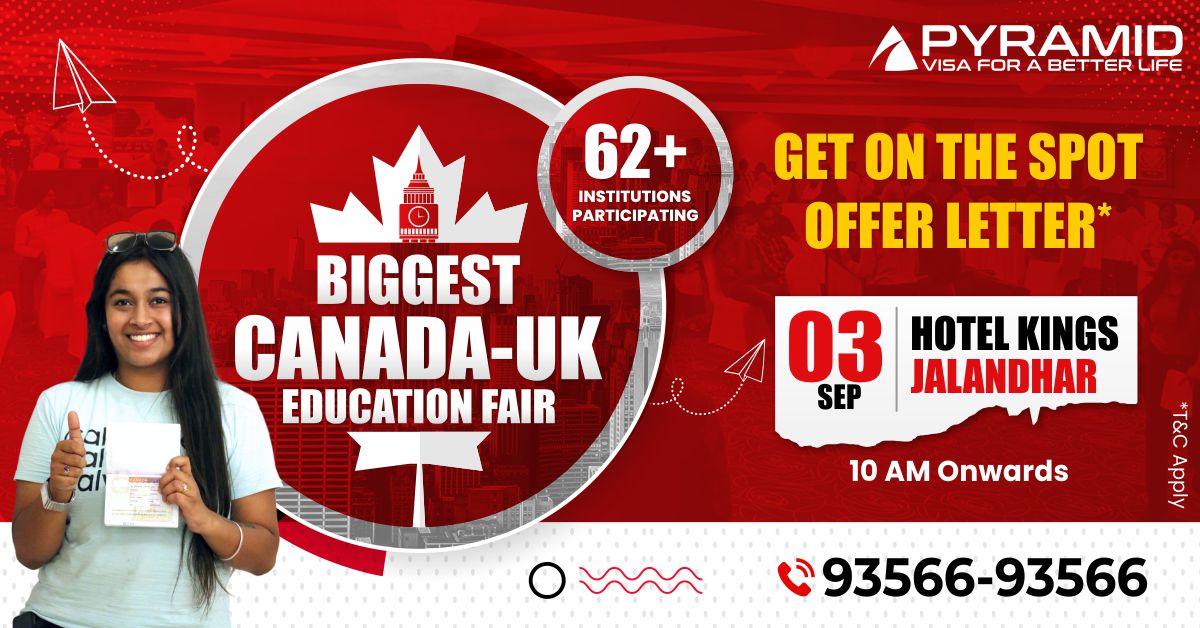 Canada - UK Education Fair in Jalandhar | Pyramid eServices, Jalandhar, Punjab, India