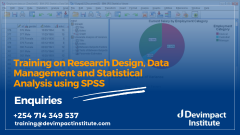 Research Design, Data Management and Statistical Analysis using SPSS