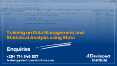Data Management and Statistical Analysis using Stata