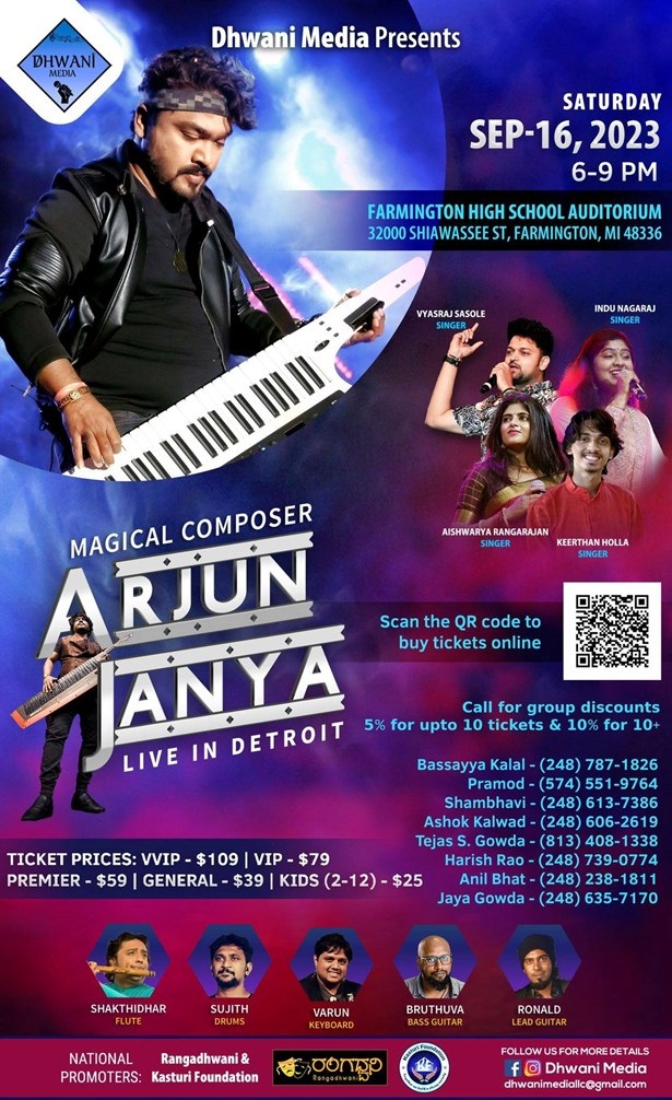 Arjun Janya's magical live in concert, Franklin, Mississippi, United States
