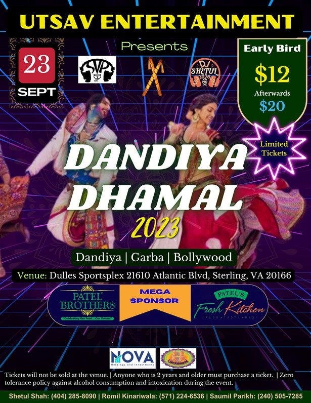 Dandiya Dhamal 2023, Sterling, Virginia, United States