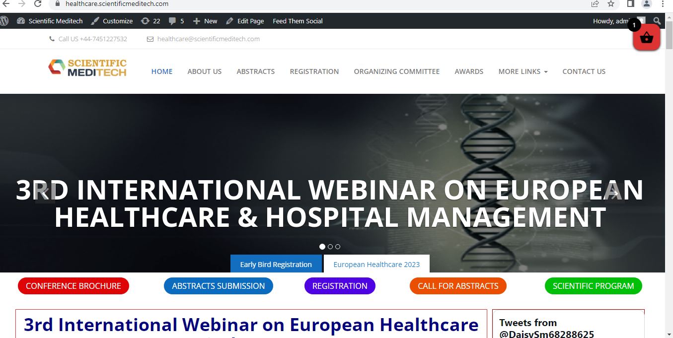 3rd International Webinar on European Healthcare & Hospital Management, Online Event