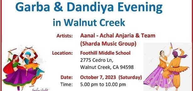 Garba and Dandiya Evening in Walnut Creek, Walnut, California, United States