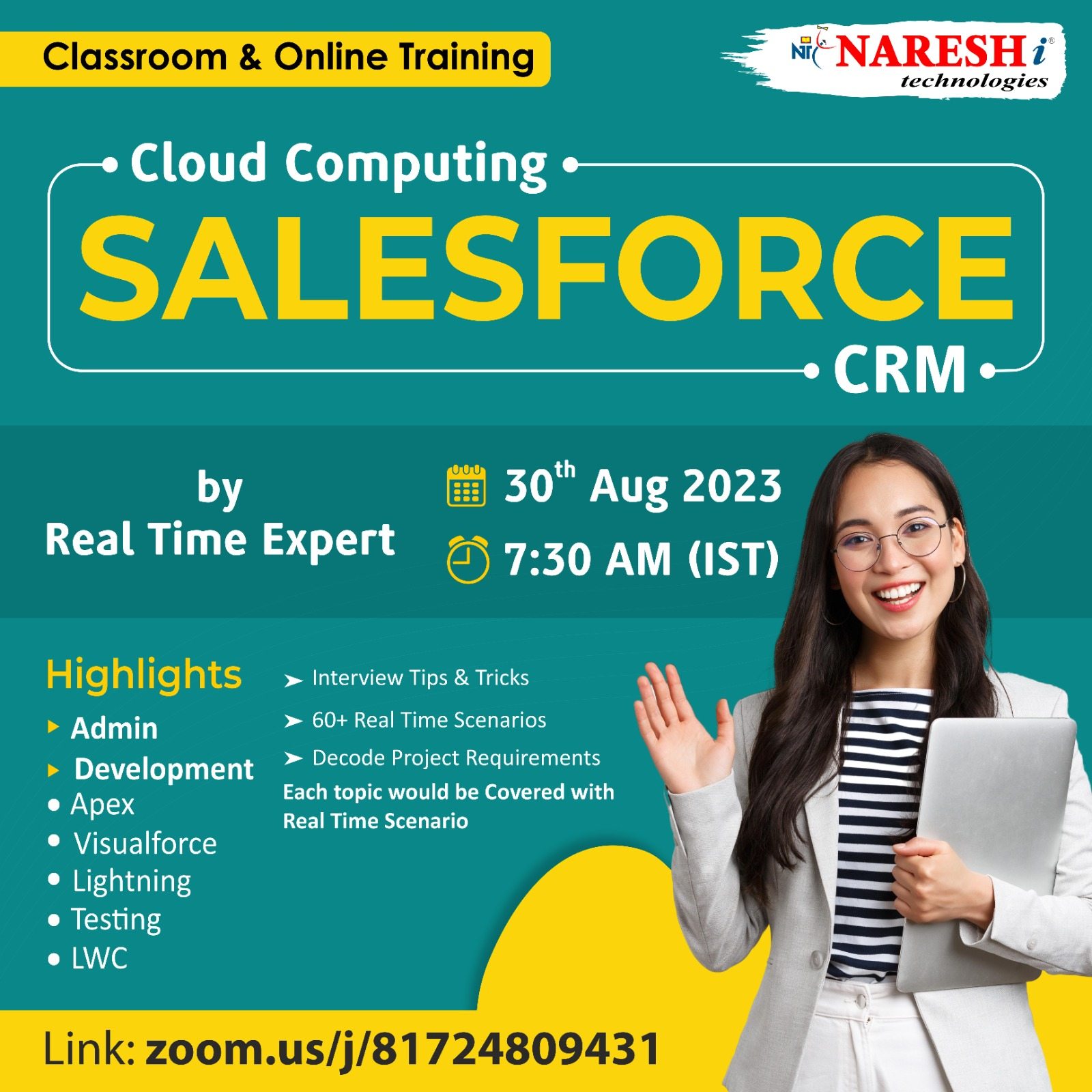 Free Demo On Salesforce CRM by a real-time expert - NareshIT, Online Event