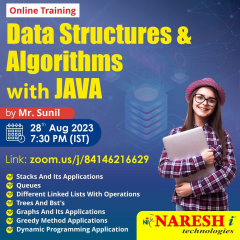 Free Online Demo On Data Structures & Algorithms Using JAVA  - Naresh IT