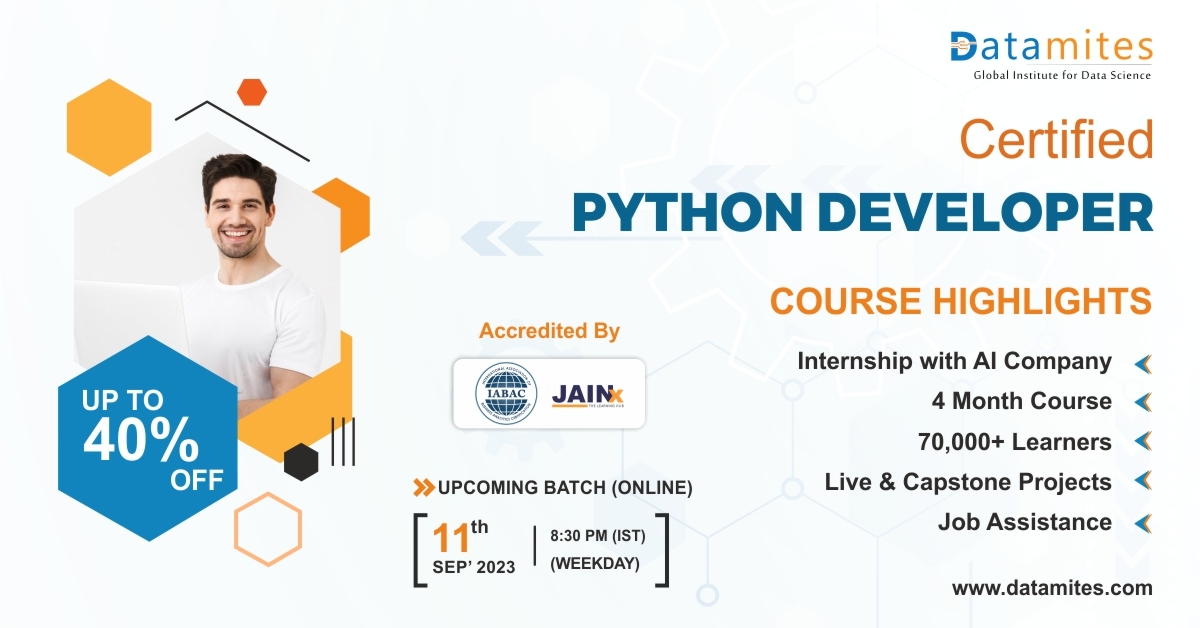 Certified Python Developer Course In Jaipur, Online Event