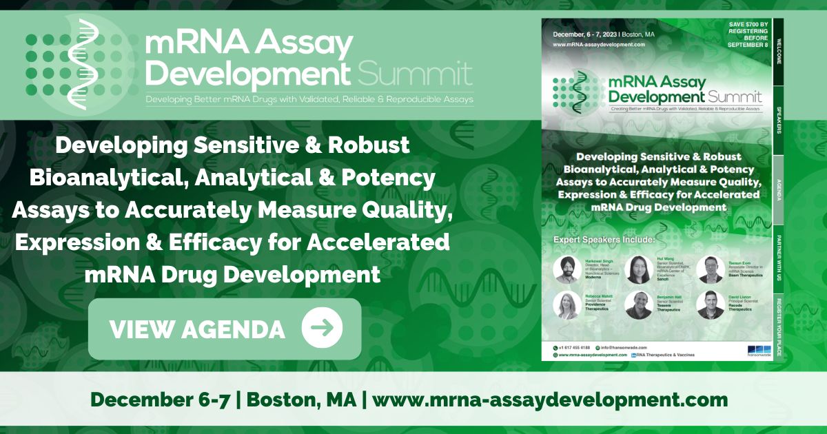 mRNA Assay Development Summit, Boston, Massachusetts, United States
