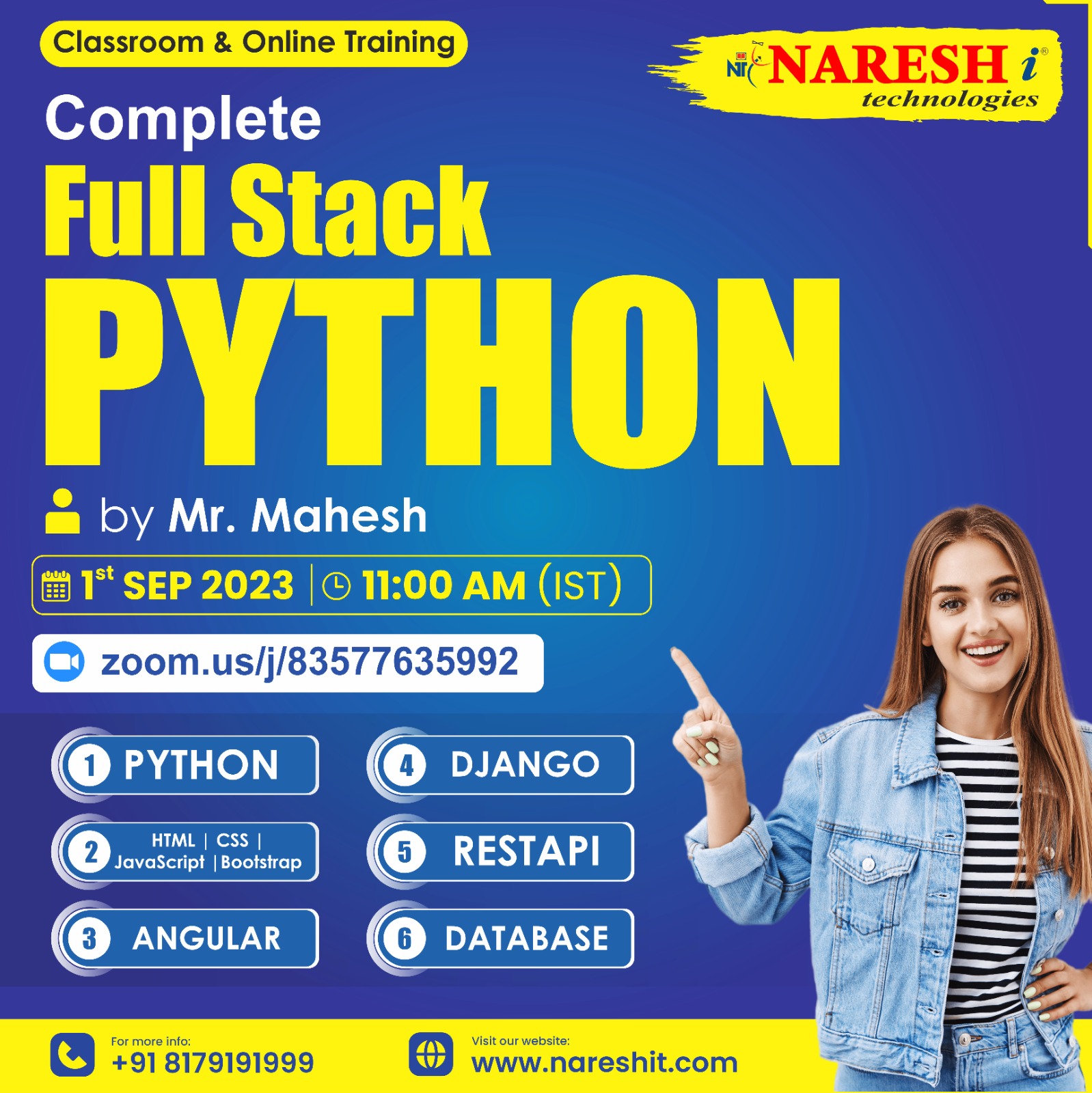 Free Demo On Python - Naresh IT, Online Event