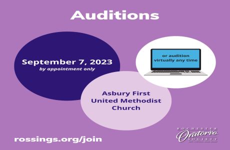 Audition for the Rochester Oratorio Society, Rochester, New York, United States