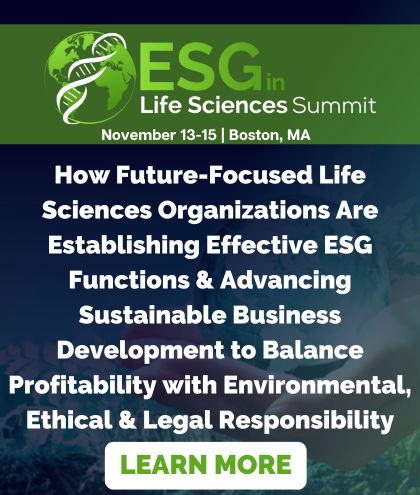 ESG in Life Sciences Summit, Boston, Massachusetts, United States