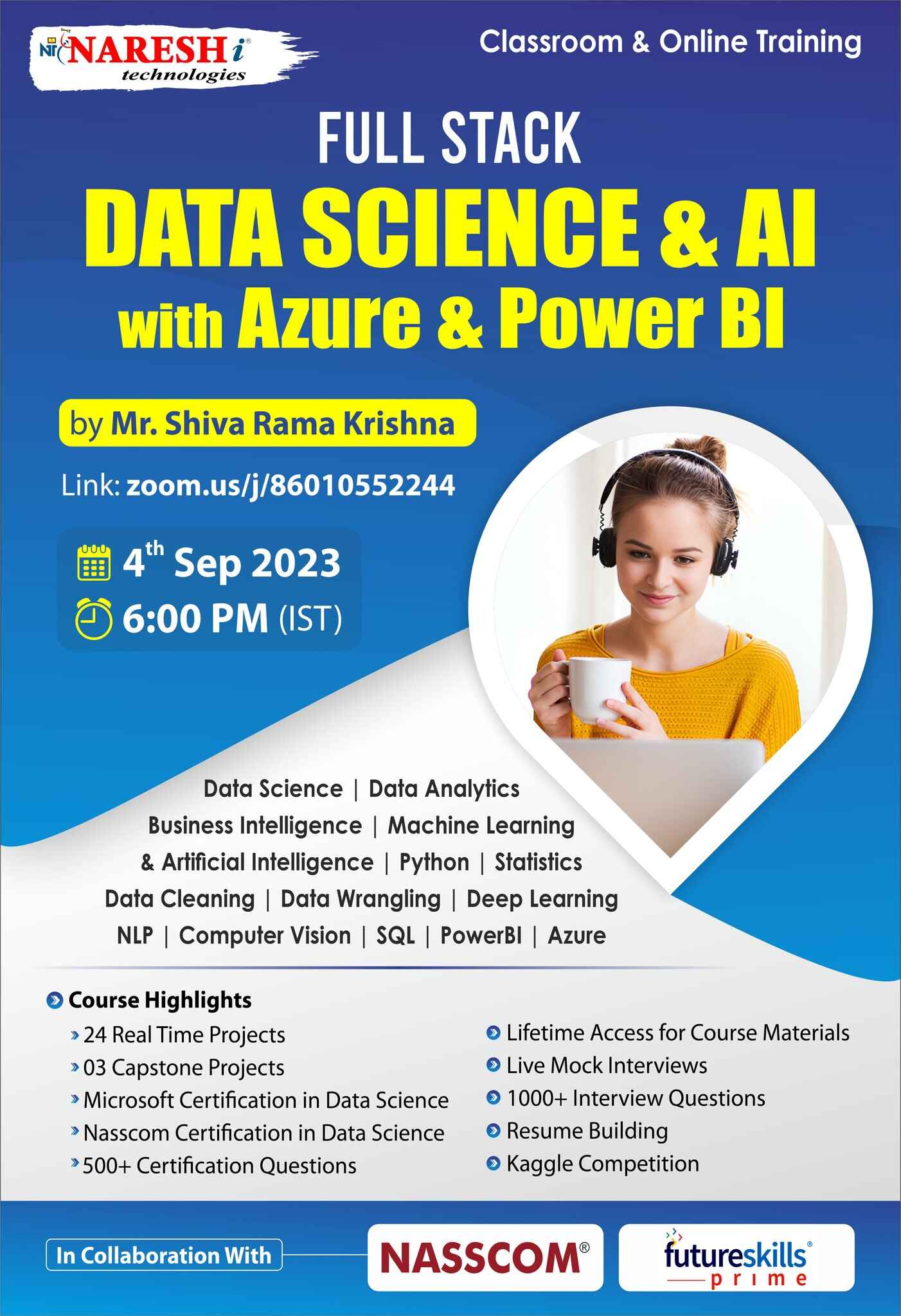 Free Demo On Full Stack Data Science & AI with Azure & Power BI - Naresh IT, Online Event