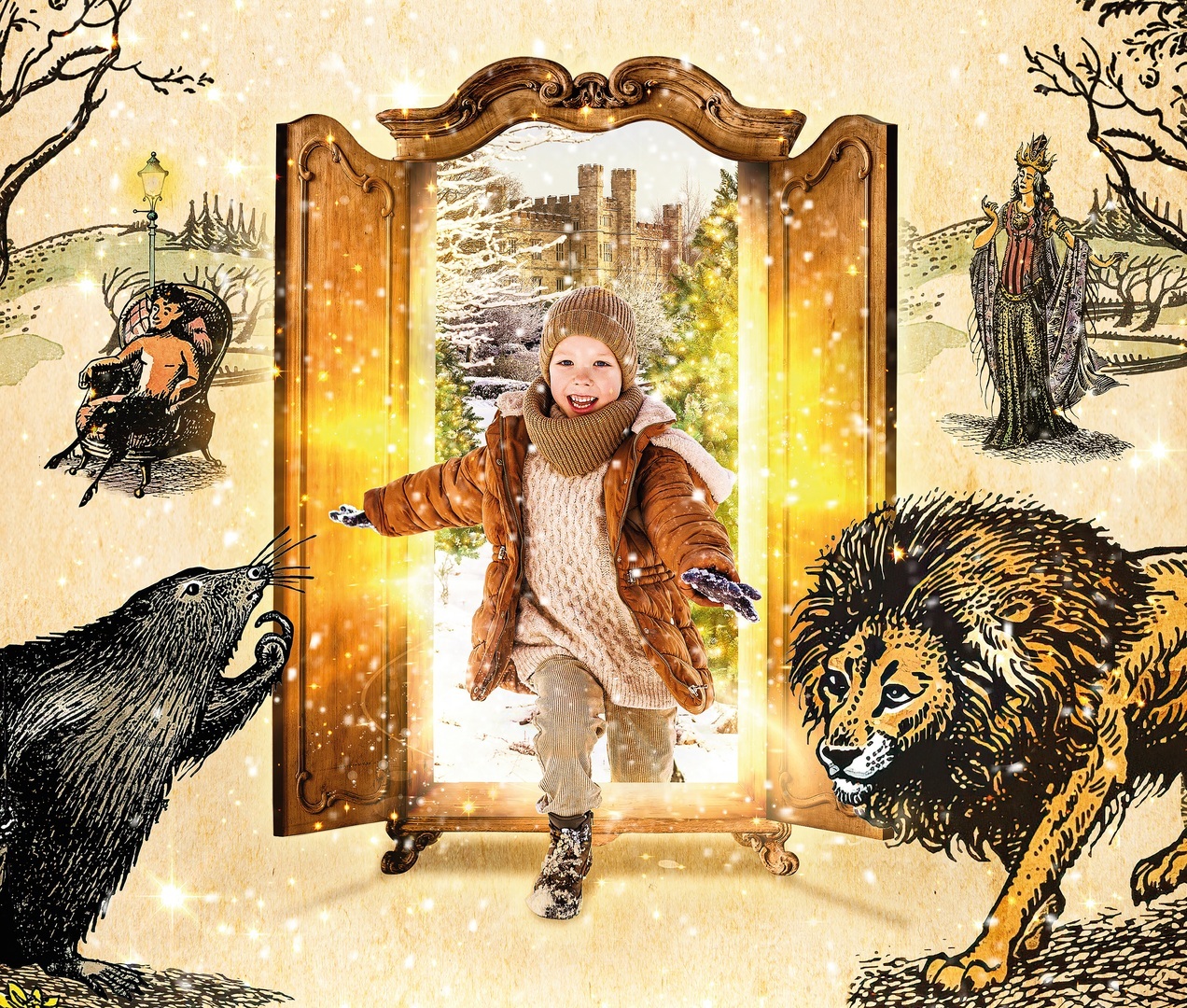 A Narnia Christmas at Leeds Castle, Maidstone, Kent, 25th November 2023