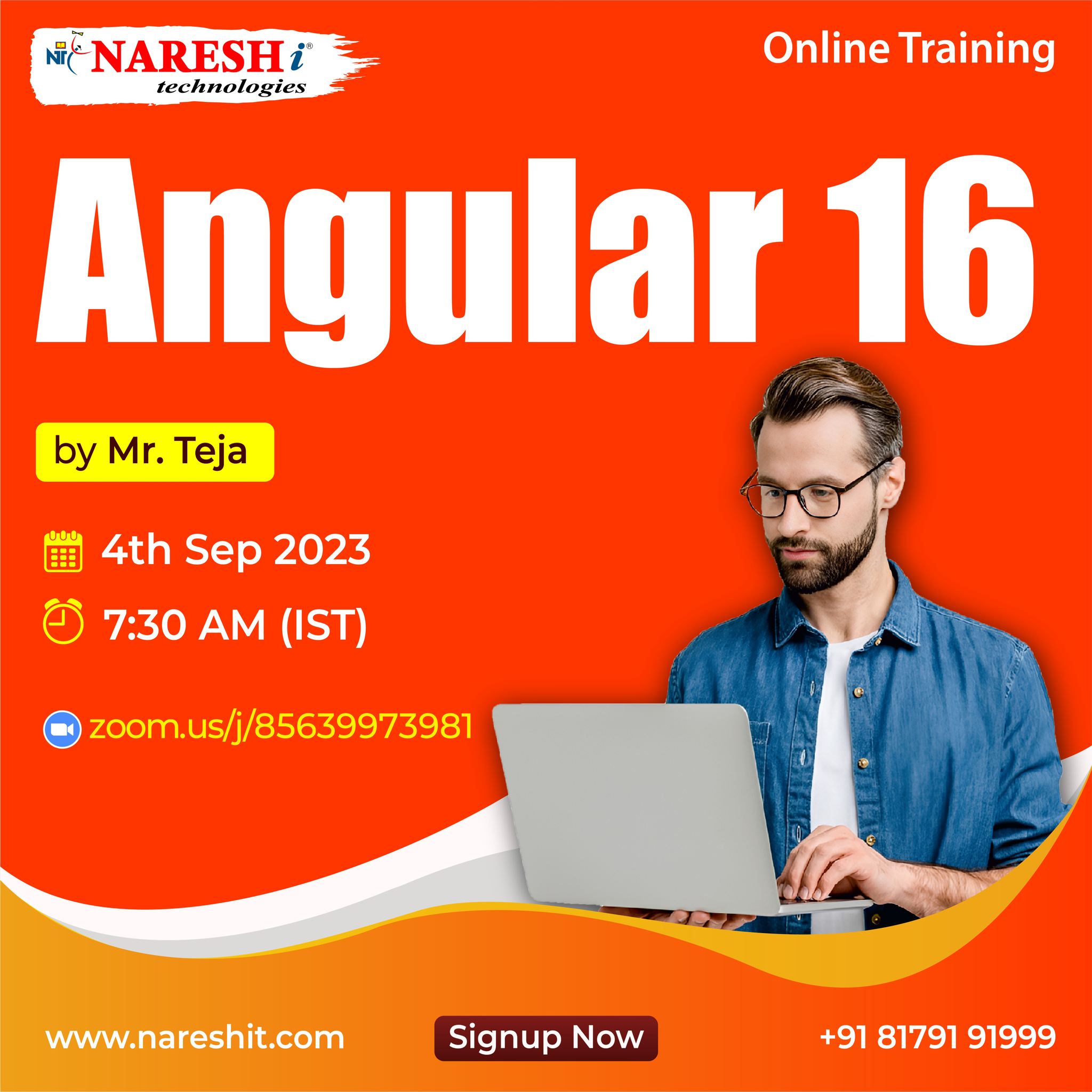 Free Online Demo On Angular 16 - Naresh IT, Online Event