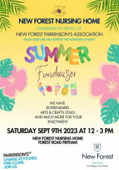 New Forest Nursing Home Fundraiser in aid of the New Forest Branch of Parkinson's UK
