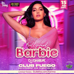 Bollywood Barbie Bollywood Party with NYC's DJ Dharak | Desi Fridays | Free Parking