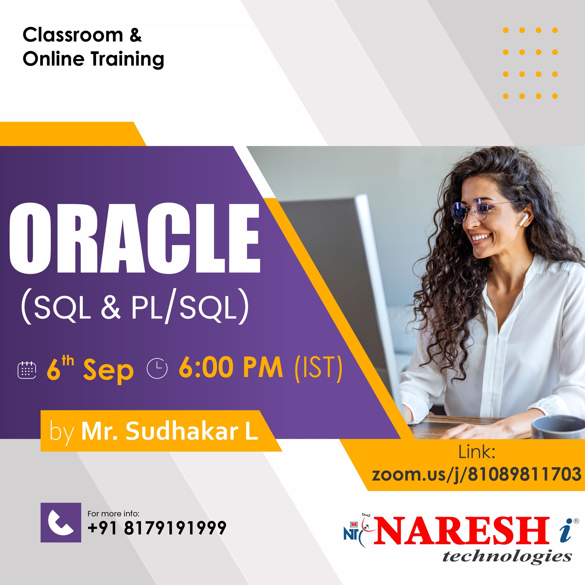 Free Demo On Oracle  - Naresh IT, Online Event