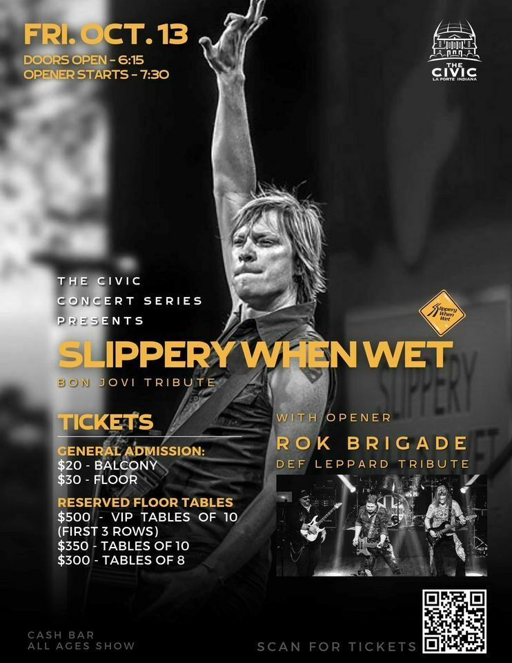 Slippery When Wet(Bon Jovi Tribute) with Rok Briggade(Def Leppard Tribute), LaPorte, Indiana, United States