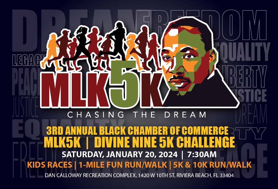 3rd Annual MLK5K and Divine Nine 5K Challenge, Palm Beach, Florida, United States