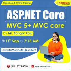 Free Demo On ASP. Net MVC 5 + MVC Core - Naresh IT