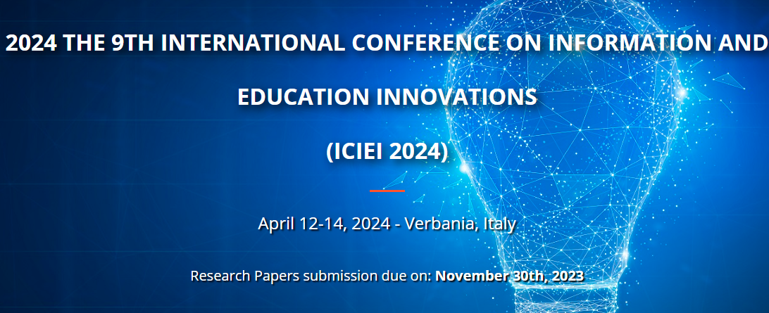 2024 The 9th International Conference on Information and Education Innovations (ICIEI 2024), Verbania, Italy