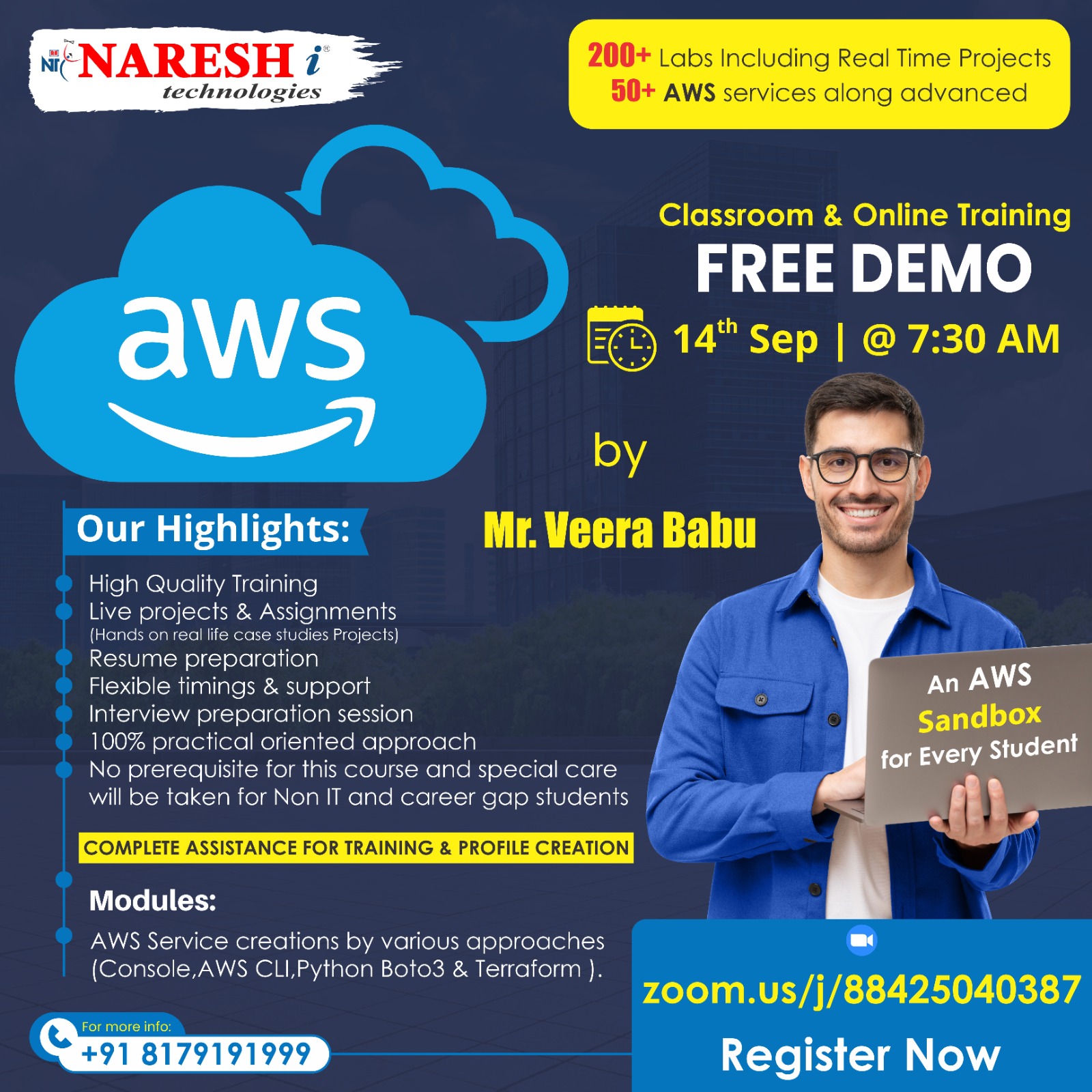 Best Online Training AWS in NareshIT, Online Event