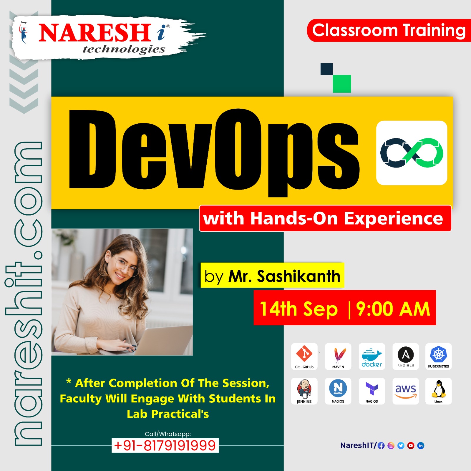 Best Classroom DevOps Training  in NareshIT, Online Event