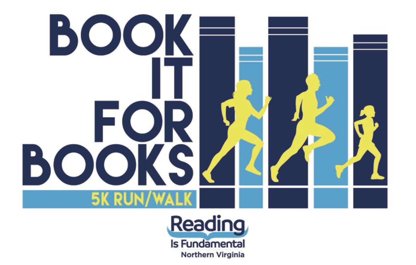 Book It For Books 5K/One-Mile Run, Arlington, Virginia, United States