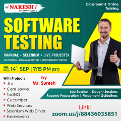 Free Demo On Software Testing - Naresh IT