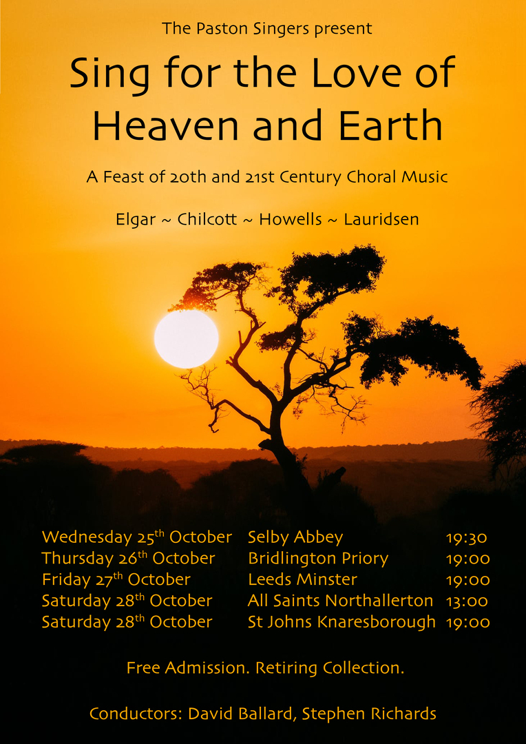 The Paston Singers in Concert, Leeds, England, United Kingdom