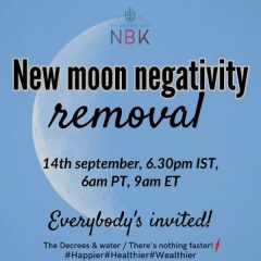 New Moon negativity Removal Special Call with Nidhu B Kapoor