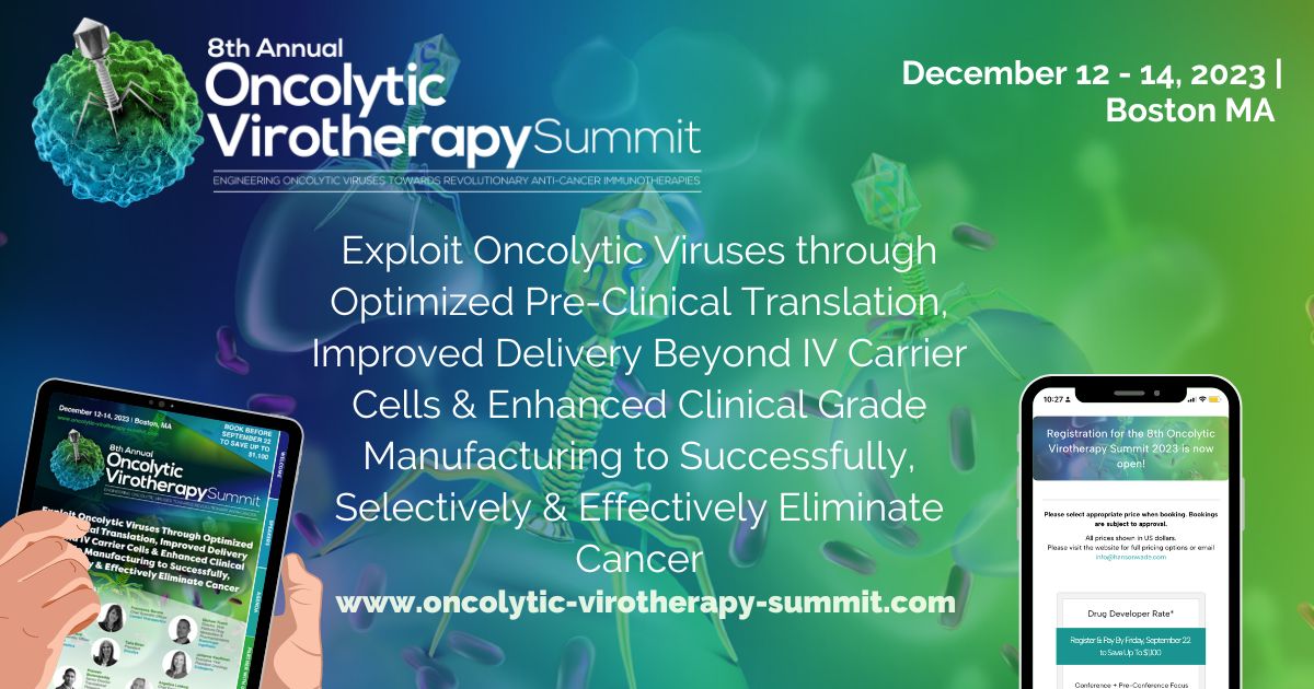 8th Oncolytic Virotherapy Summit 2023, Boston, Massachusetts, United States