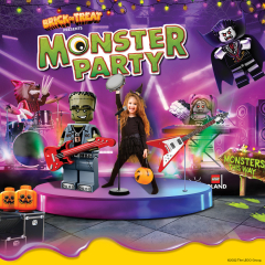Brick-or-Treat: MONSTER PARTY from September 28-October 31 at LEGOLAND Discovery Center Bay Area!