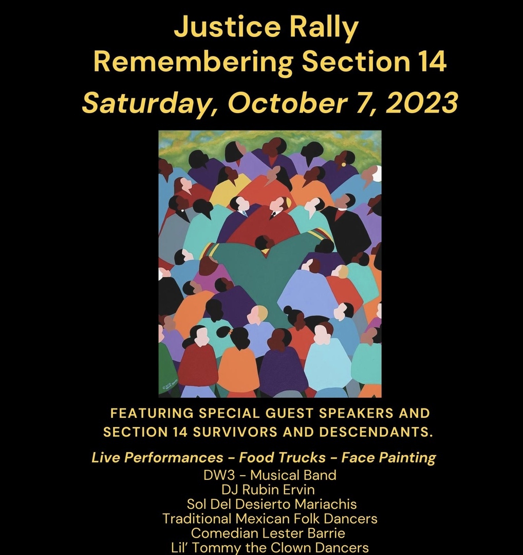 Justice Rally Remembering Section 14, Palm Springs, California, United States
