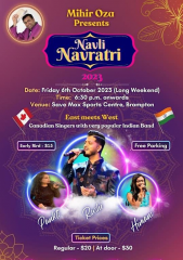 Navli Navratri Dandiya Event 2023 In Brampton