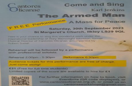 Free performance of The Armed Man, Ilkley, England, United Kingdom