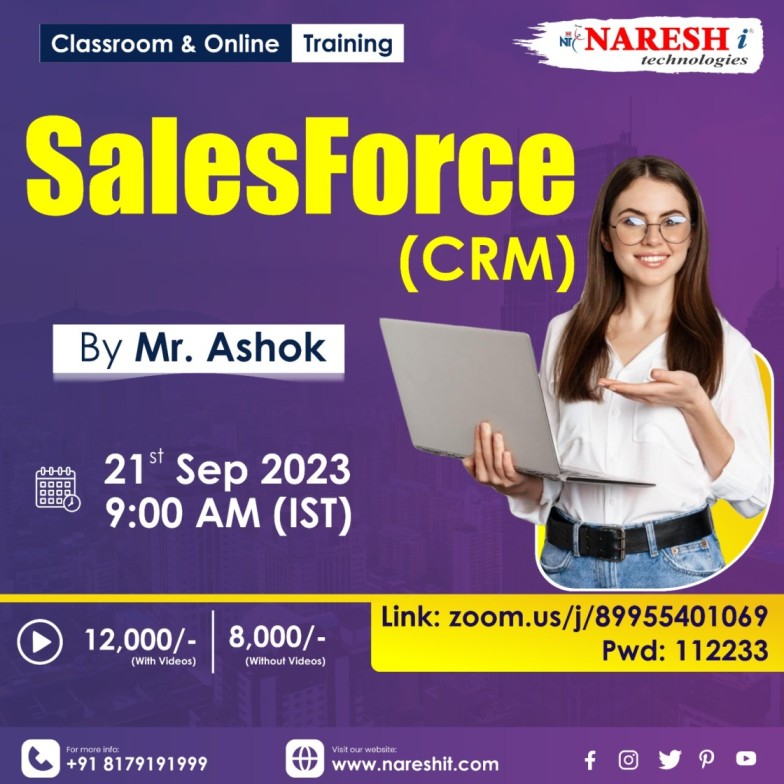 Top SalesForce Training Institute In Hyderabad | NareshIT, Online Event