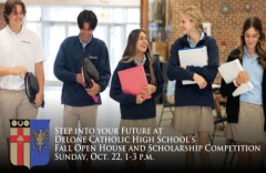 Delone Catholic High School's Fall Open House and Scholarship Competition