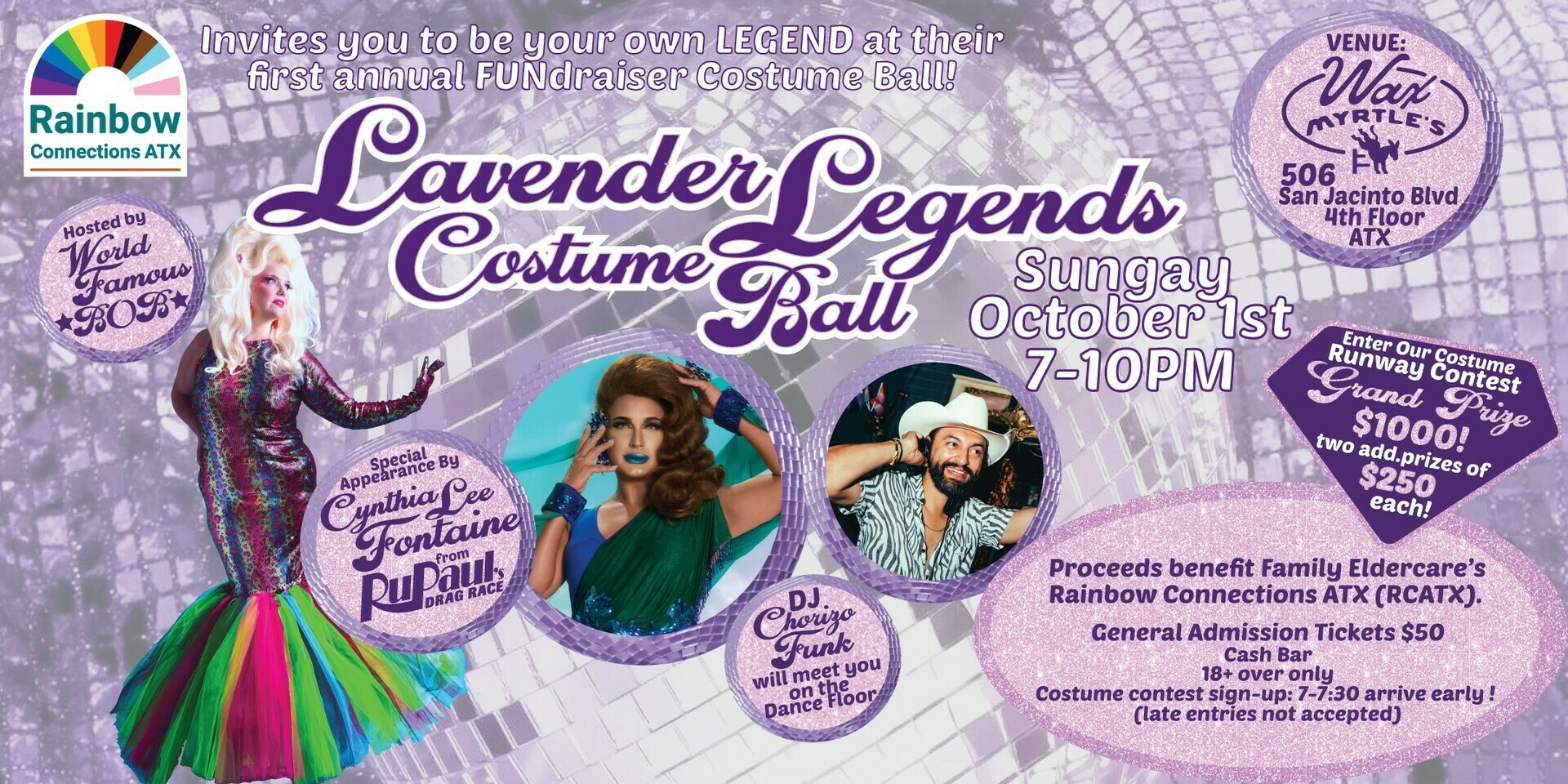 Lavender Legends Costume Ball, Austin, Texas, United States