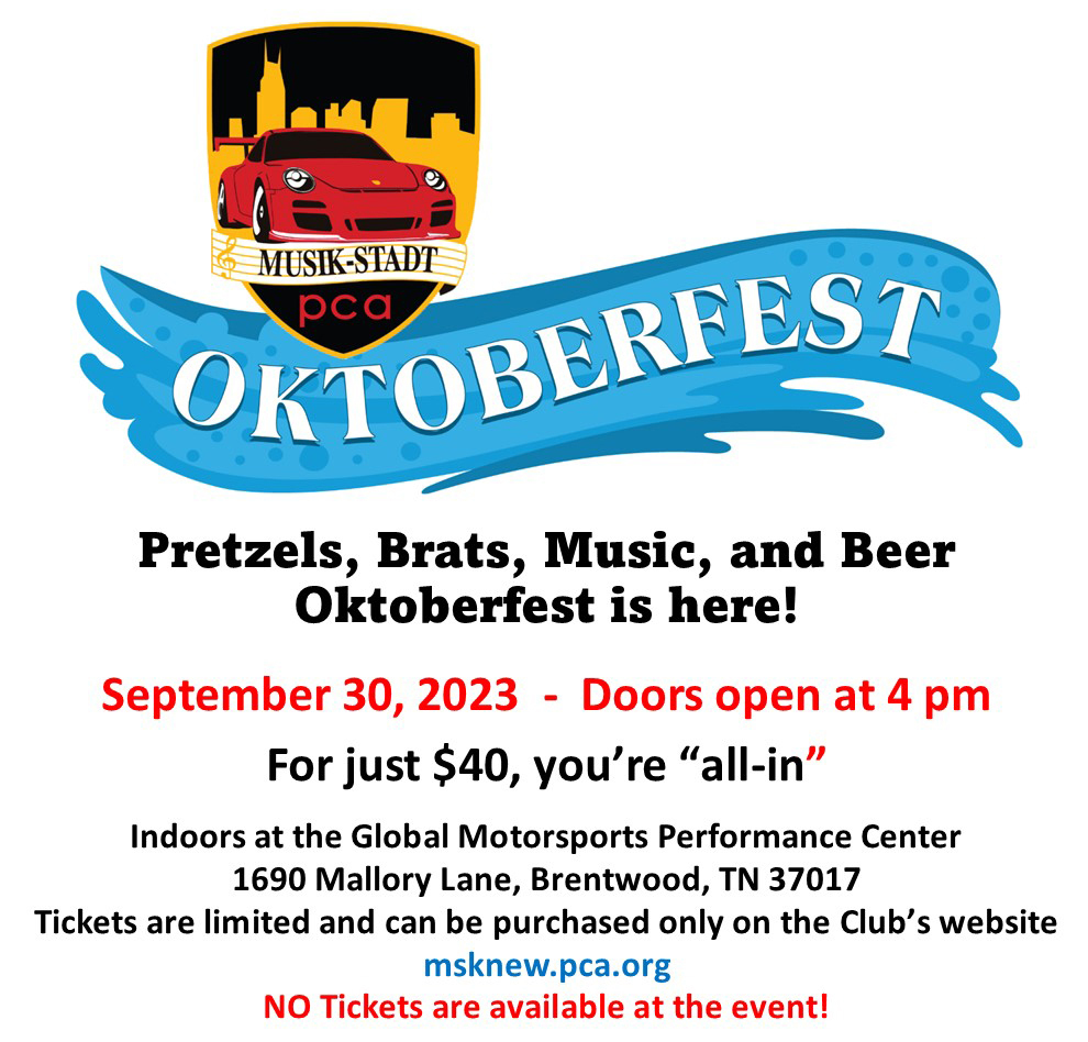 Second Annual Porsche Club of America Musik-Stadt Region Oktoberfest, Brentwood, Tennessee, United States