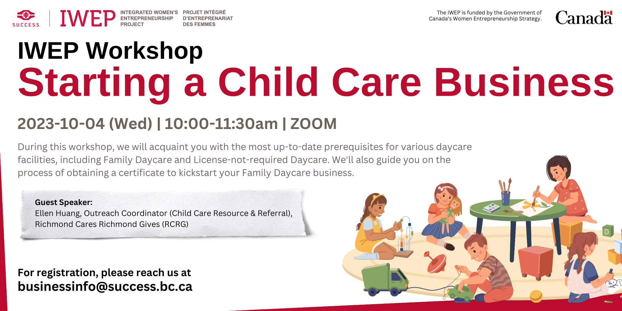 IWEP Workshop - Starting a Child Care Business, Online Event