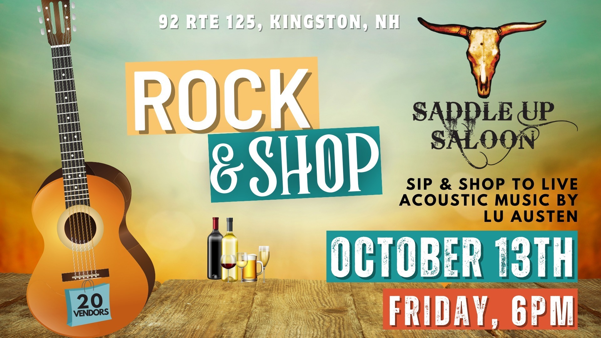 Sip, Rock and Shop at Saddle Up Saloon, Kingston, New Hampshire, United States