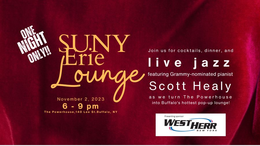 SUNY Erie Lounge: a pop-up jazz space fundraiser, Buffalo, New York, United States