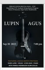 Violin and Piano Recital - Lupin and Agus