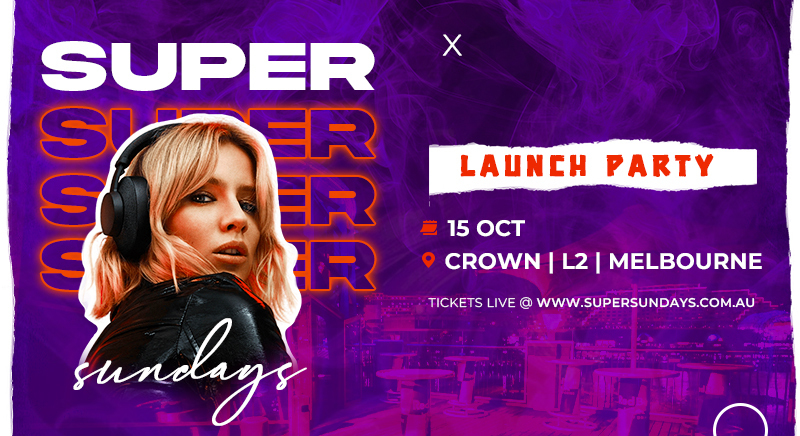 Super Sundays Launch Party at Crown, Melbourne, Southbank, Victoria, Australia