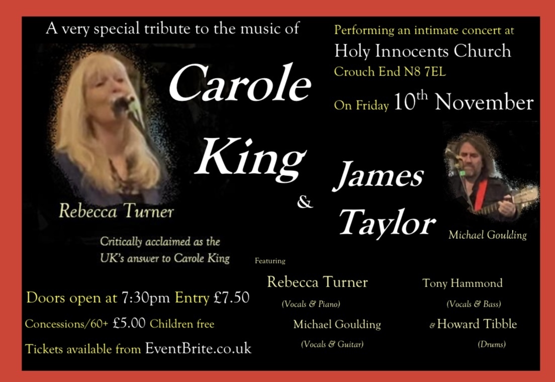 A Celebration of the Music of Carole King and James Taylor, London, England, United Kingdom