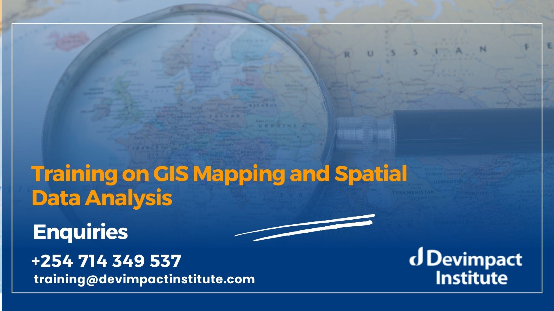 Training on GIS Mapping and Spatial Data Analysis, Devimpact Institute, Nairobi, Kenya